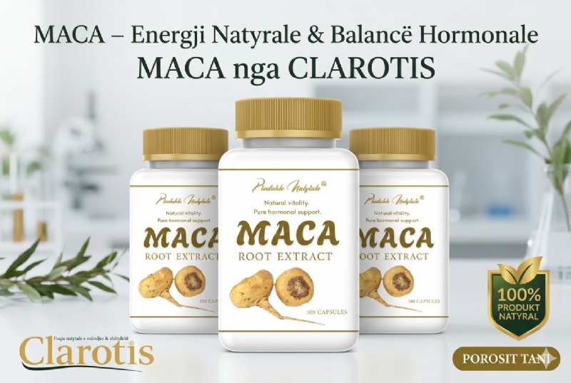 MACA Root Extract nga Clarotis, maca kapsula ekstrakt, maca suplement hormonal, maca natyrale, kapsula maca, produkte bimore natyrale, maca kapsula natyrale, suplement maca root, kapsula maca per energji natyrale, maca per imunitet